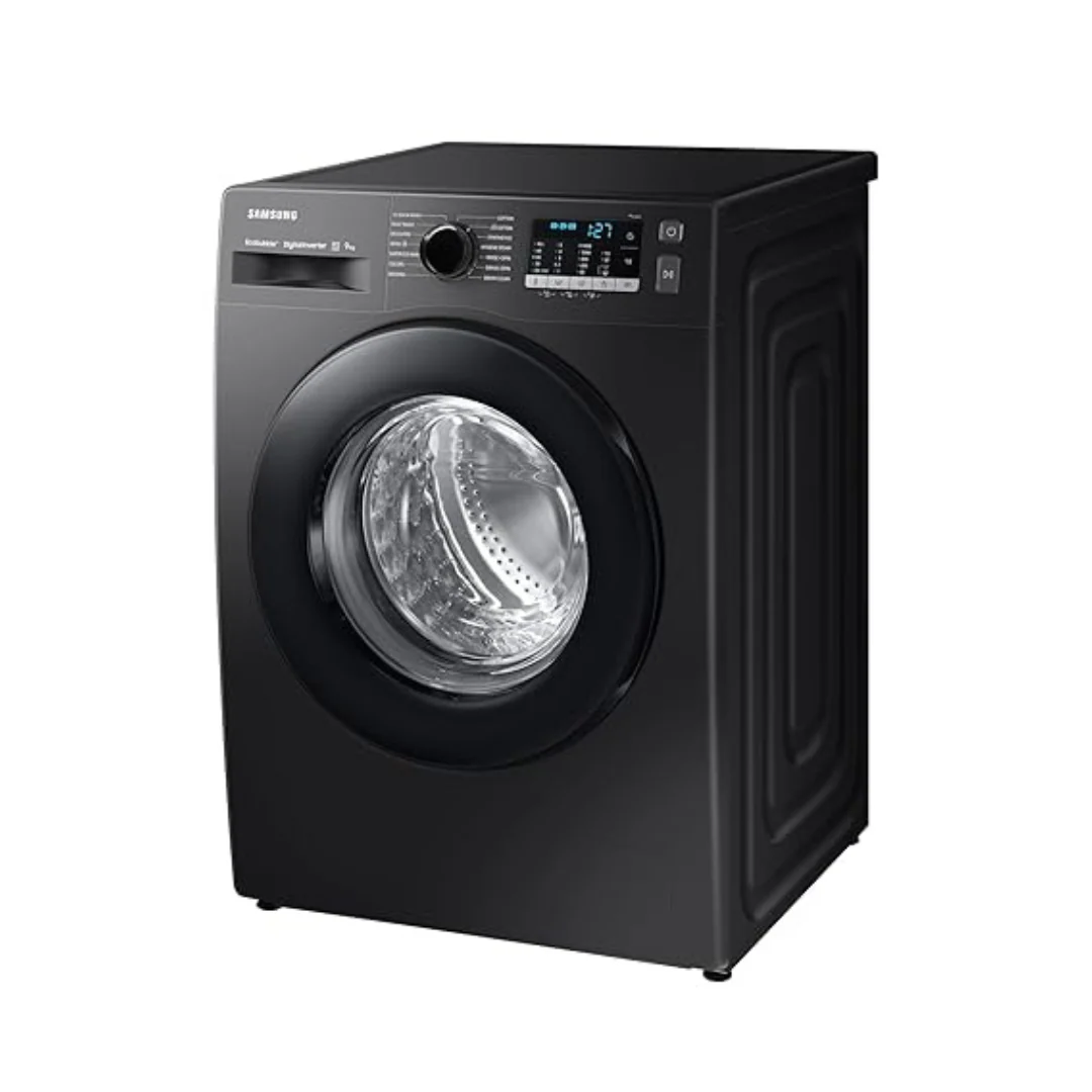 Samsung 9 kg, Hygiene Steam with Inbuilt Heater, Digital Inverter, Fully-Automatic Front Load Washing Machine (WW90TA046AB1TL, BLACK CAVIAR) - Image 9