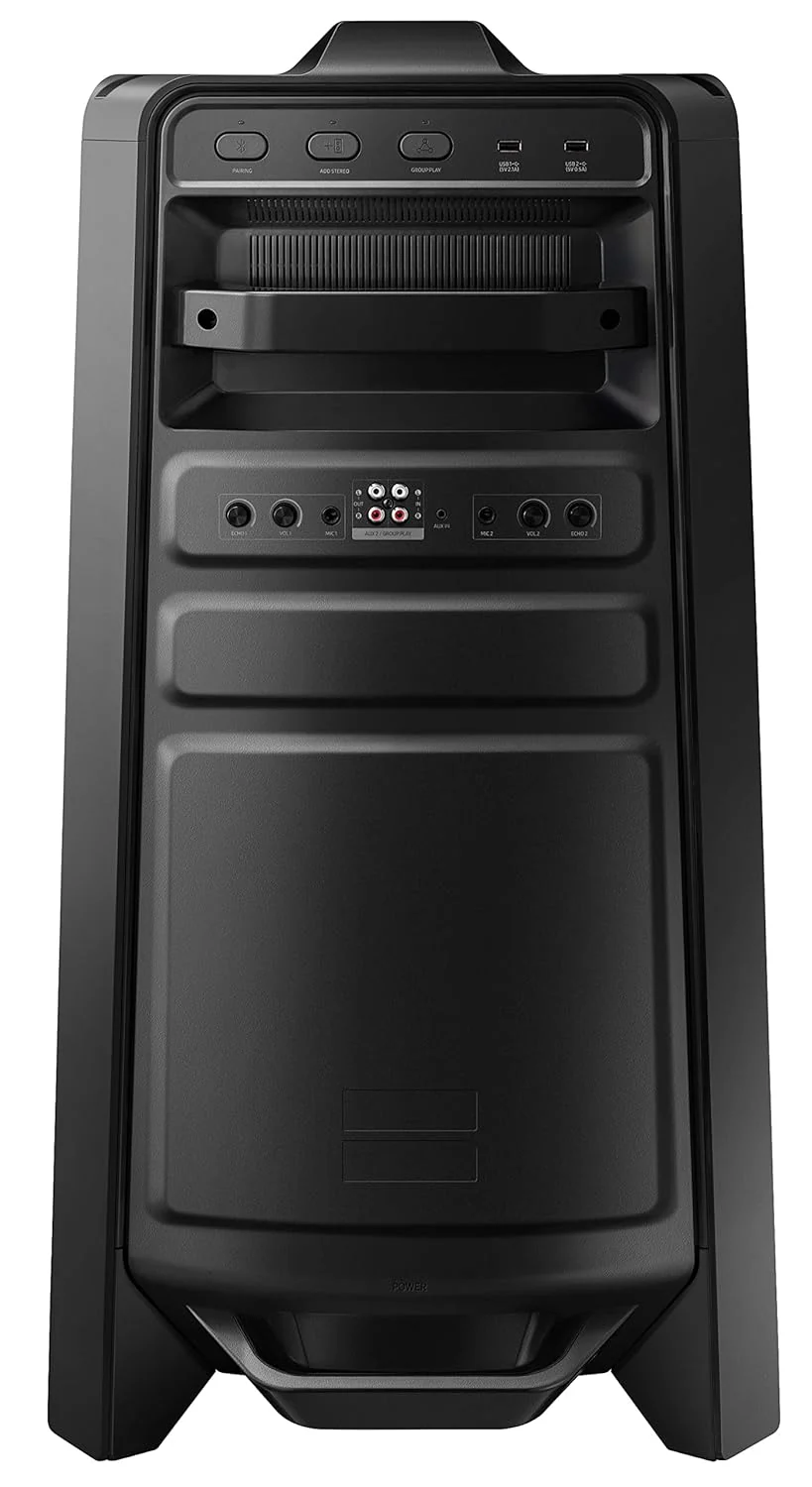 Samsung {MX-T70/XL) Sound Tower High Power Audio, Floor Standing Speaker, Bi-Directional Sound, Water Resistant, Party Lights, Bluetooth Multi-Connection, USB Music Playback (Black) - Image 12