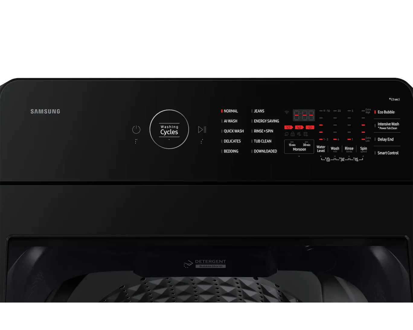 Samsung Smart Choice 10 Kg, 5 Star, AI Wash, Ecobubble, AI Energy Mode, AI VRT+, Soft Closing Door, Wi-Fi, Digital Inverter, Fully-Automatic Top Load Washing Machine (WA80F10E2CTL, Deep Charcoal) - Image 6