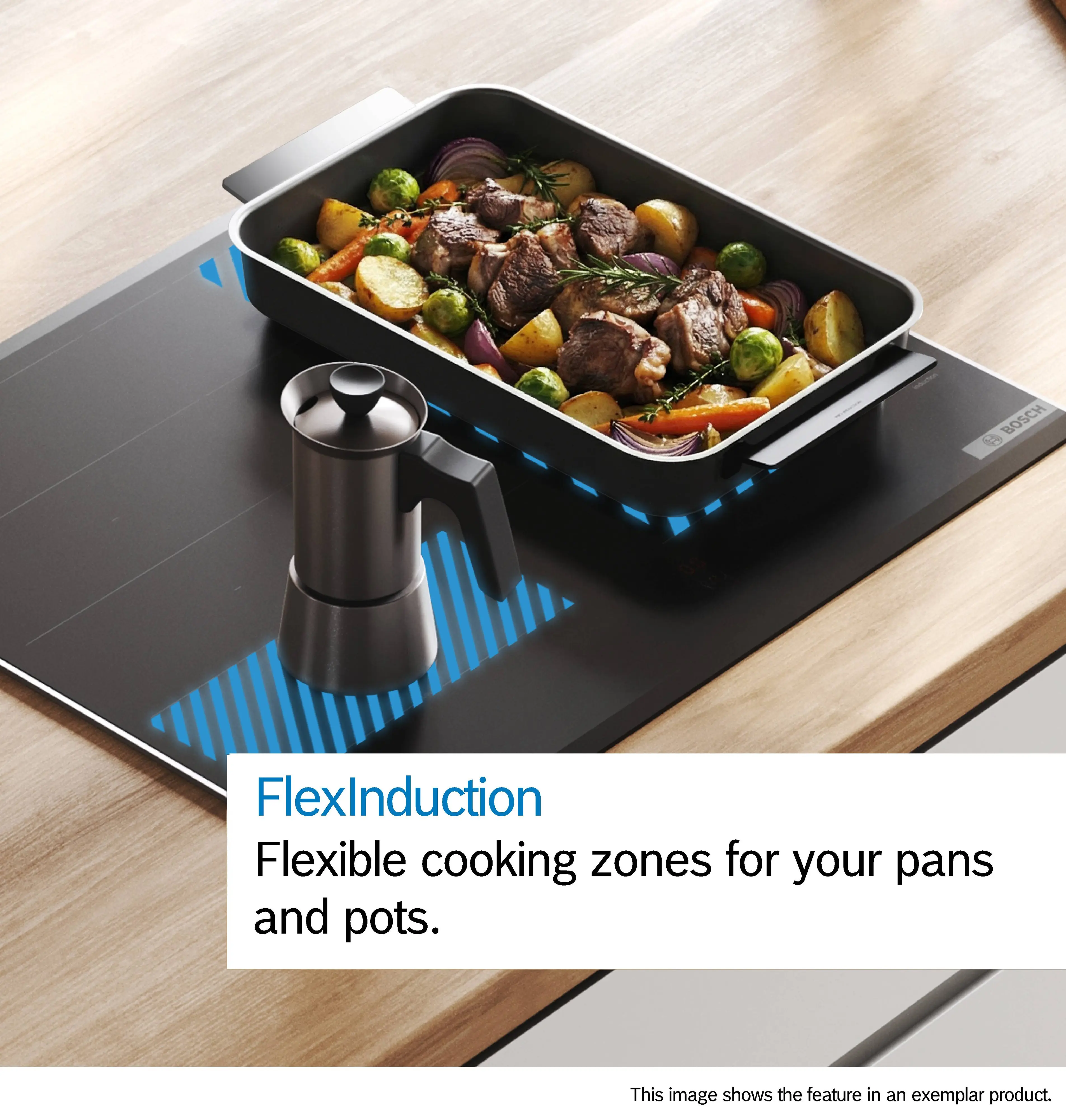 Series 8 Induction hob with integrated ventilation system 80 cm surface mount with frame PXX875D67E - Image 6