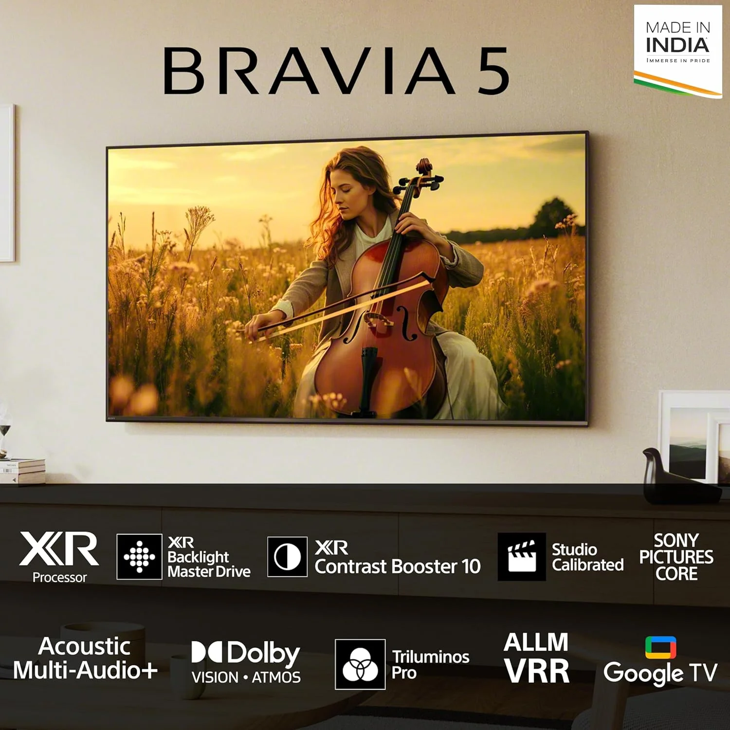 Sony 189 cm (75 inches) BRAVIA 5 Series 4K Ultra HD Smart Mini LED Google TV K-75XR55A - Image 11