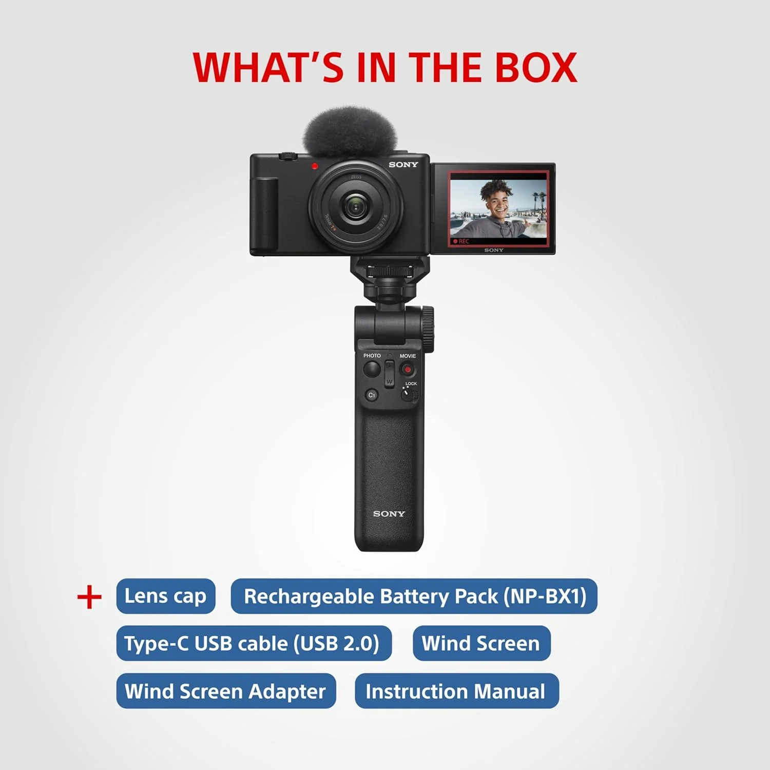 Sony Digital Camera ZV-1F for Content Creators with Ultra-Wide 20mm Prime Lens | Soft Skin Feature | Bokeh | Creative Look | Active Mode Stabilisation -Black - Image 6