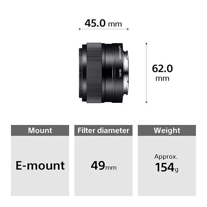 Sony E Mount E 35mm F1.8 OSS APS-C Lens (SEL35F18) | Standard Prime | Portrait Photography - Image 4
