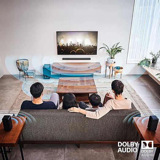 Sony HT-S40R Real 5.1ch Dolby Audio Soundbar for TV with Subwoofer &amp; Wireless Rear Speakers, 5.1ch Home Theatre System (600W, Bluetooth &amp; USB Connectivity, HDMI &amp; Optical Connectivity, Sound Mode) (Open Box / Without Box) - Image 3