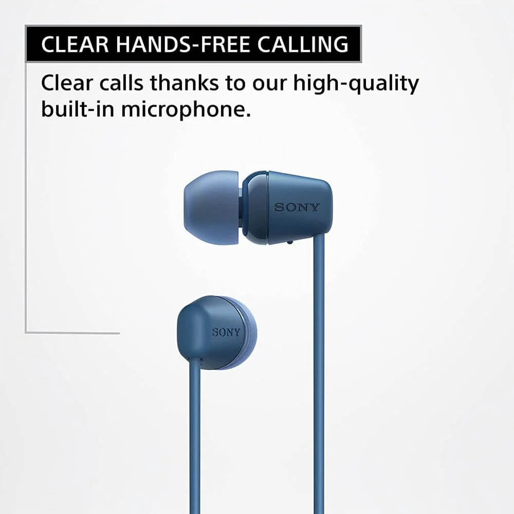 Sony WI-C100 Wireless Headphones with Customizable Equalizer for Deep Bass &amp; 25 Hrs Battery, DSEE-Upscale, Splash Proof, 360RA, Fast Pair, in-Ear Bluetooth Headset with mic for Phone Calls (Black) - Image 5