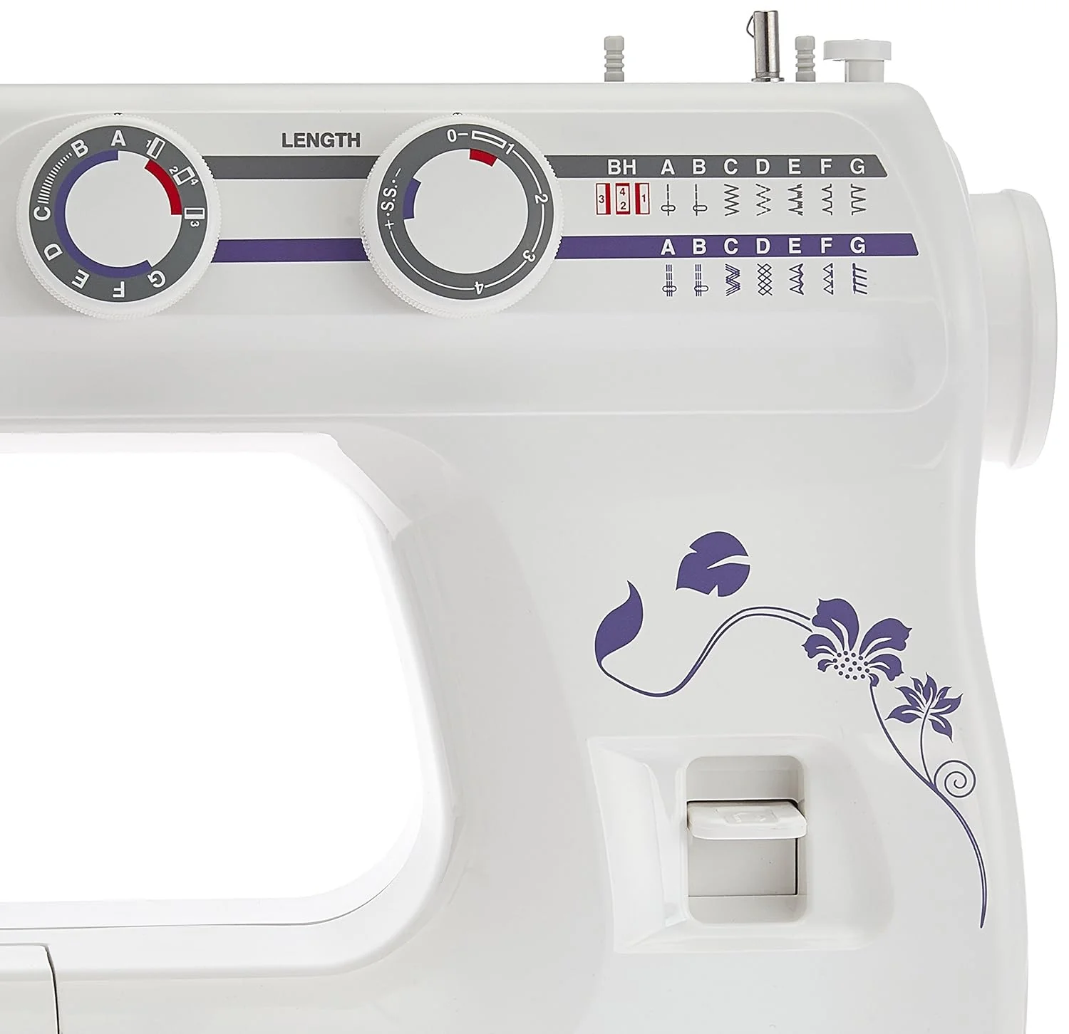 Usha Janome Wonder Stitch Automatic Zig-Zag Electric Sewing Machine ||Free Sewing Kit || 13 Built-In-Stitches || 21 stitch Function(White) With complementary Sewing Lessons in Nine languages - Image 2