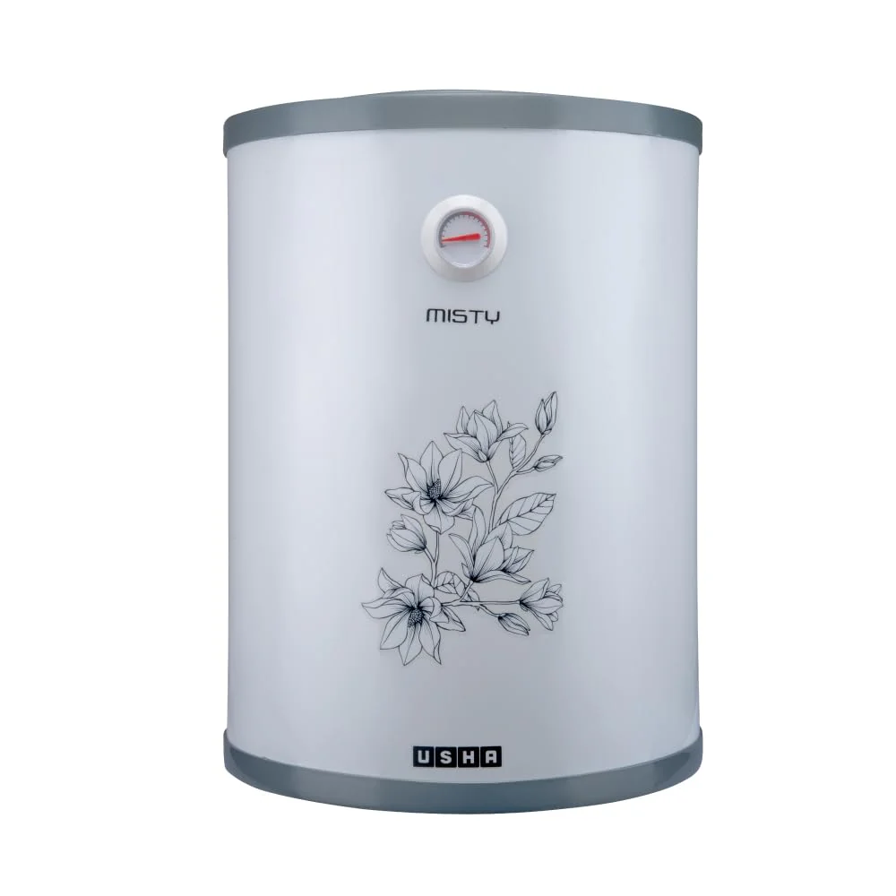 Usha Misty 15 Ltr 2000-Watt 5 Star Storage Water Heater (Grey Magnolia)