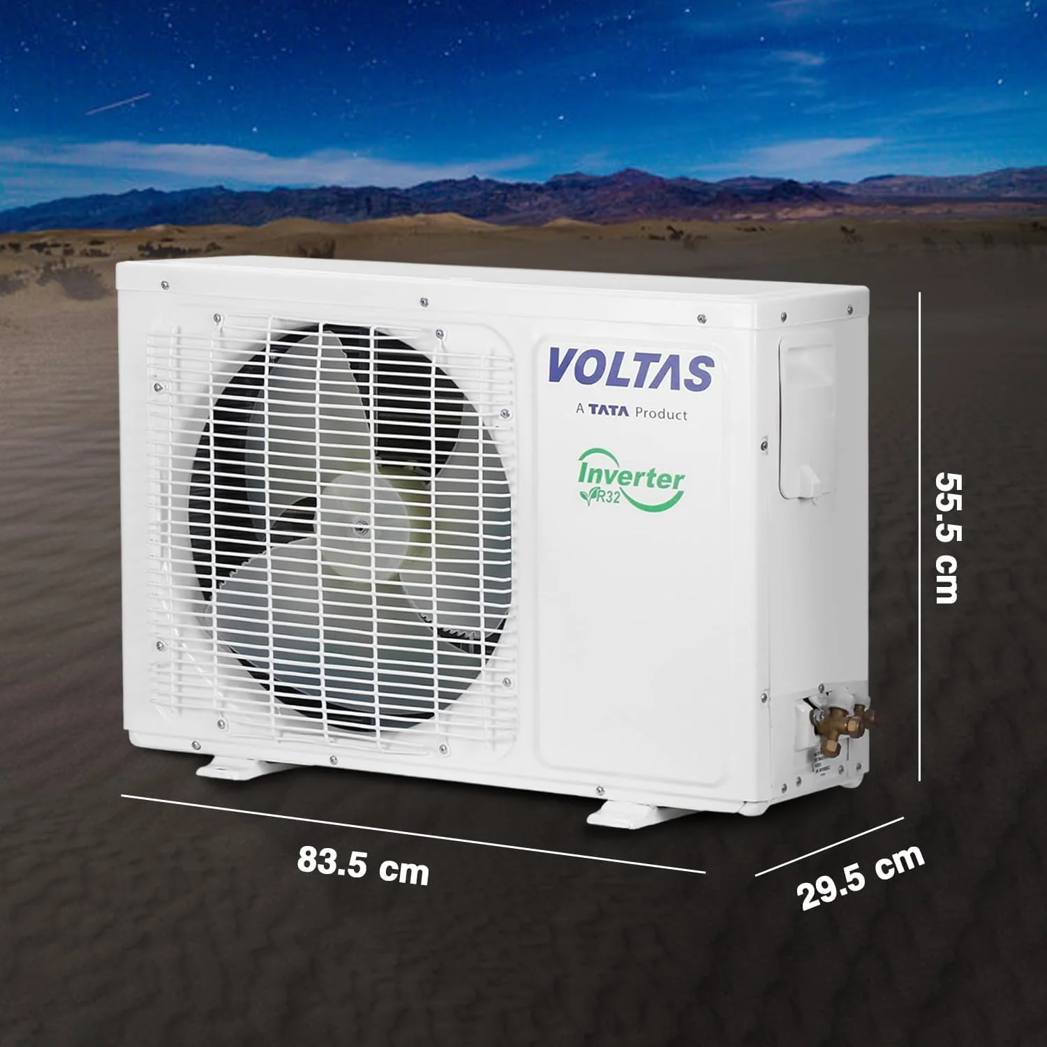 Voltas 1.5 Ton 3 Star Adjustable Inverter Split AC(Copper, 183 V Vectra Prism, 4-in-1 Adjustable Mode, White) - Image 3