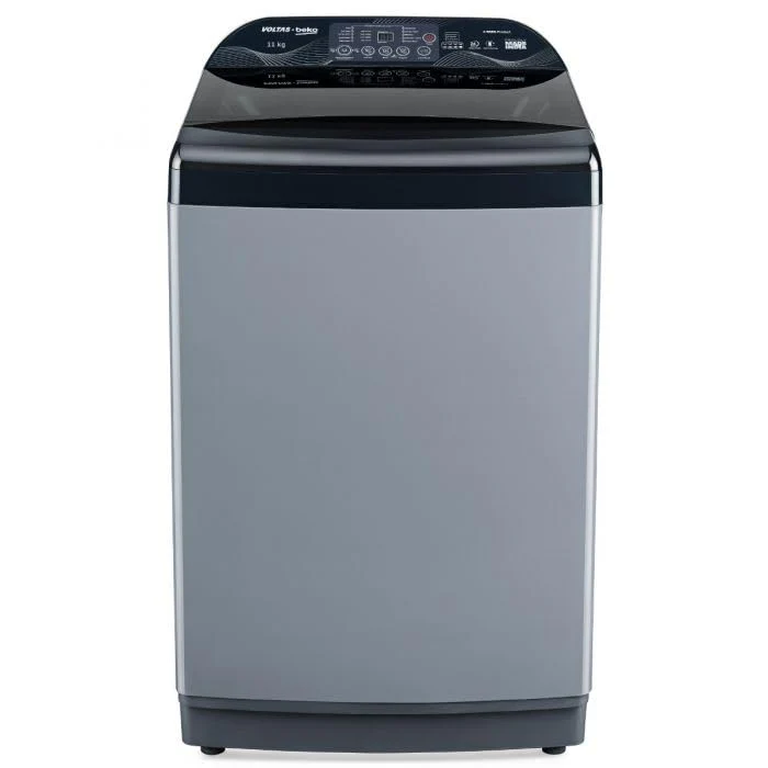Voltas beko 11 Kg, 5-Star, Fully Automatic Top Load Washing Machine (WTL1106UEA / SPB0OD, Grey)