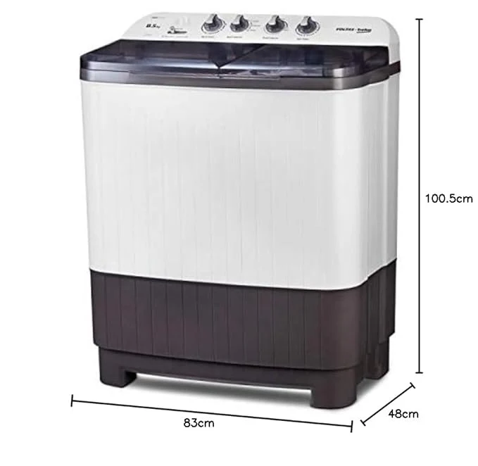 VOLTAS BEKO 8.5 kg 5 star Semi Automatic Washing Machine WTT85DGRT (Burgundy) - Image 2