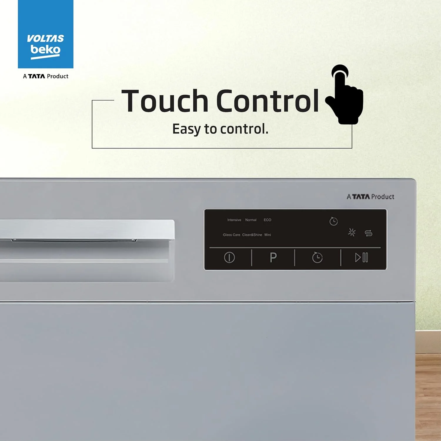 Voltas beko 8 Place Settings Table Top Dishwasher (2020/2021, DT8S, Silver, Inbuilt Heater) - Image 5