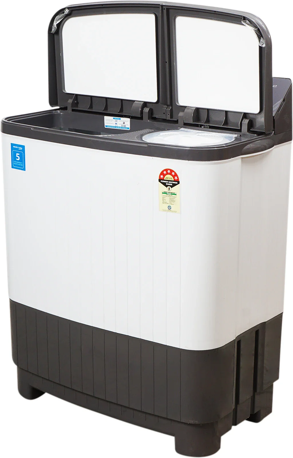 Voltas Beko WTT85DGRG/FLRS5 8.5 Kg 5 Star Semi Automatic Washing Machine Double Waterfall Soft Glass Lid - Image 2