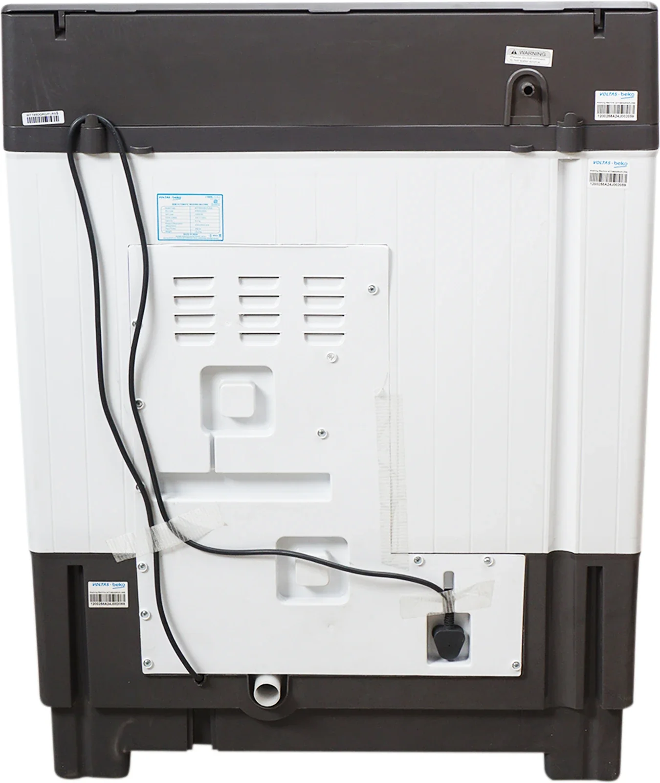 Voltas Beko WTT85DGRG/FLRS5 8.5 Kg 5 Star Semi Automatic Washing Machine Double Waterfall Soft Glass Lid - Image 4