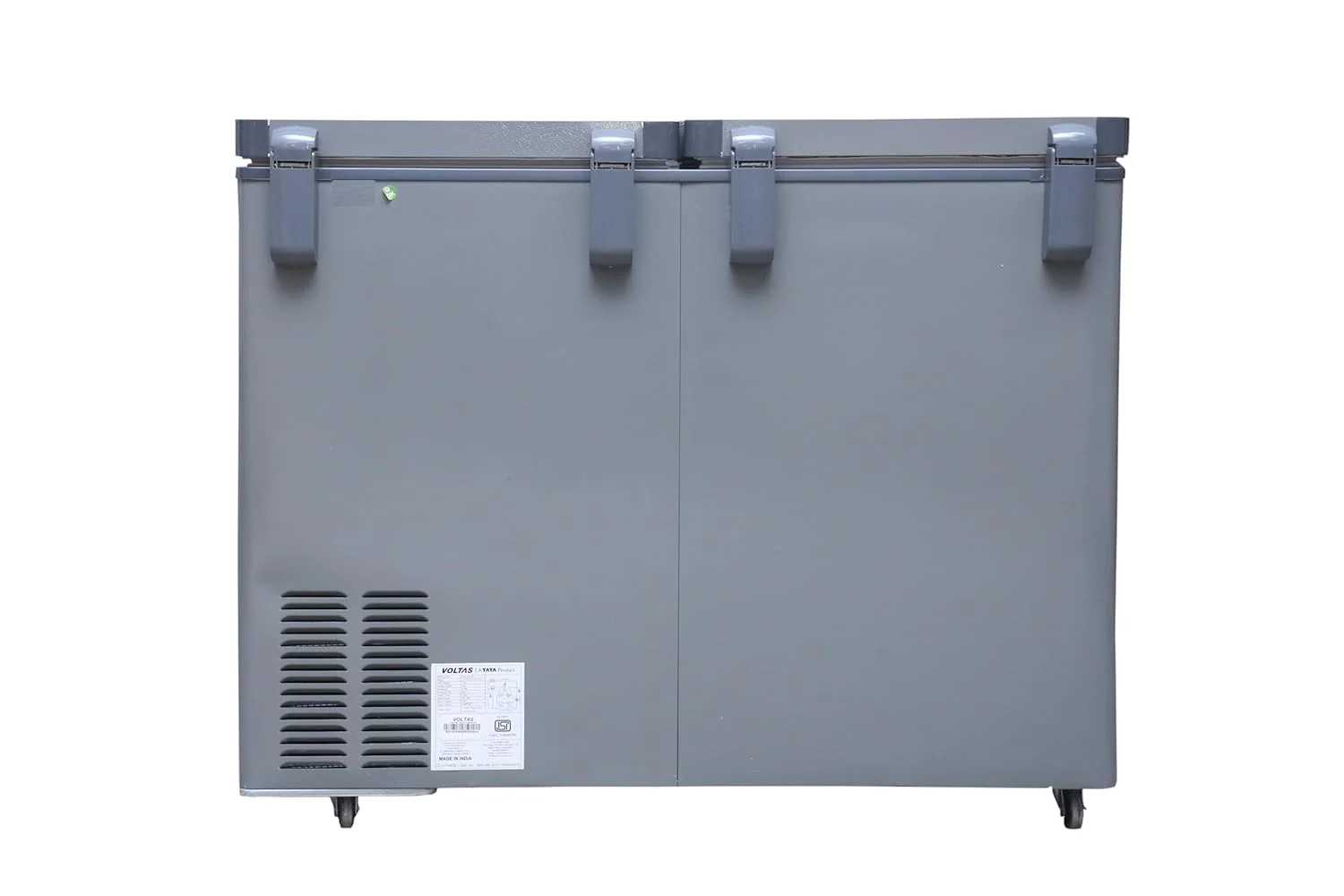 Voltas CVF321DA5-W1-GW 303 Liters Convertible Freezer & Cooler Hard Top Deep Freezer, 5 Star Energy Rated (Grey) - Image 6