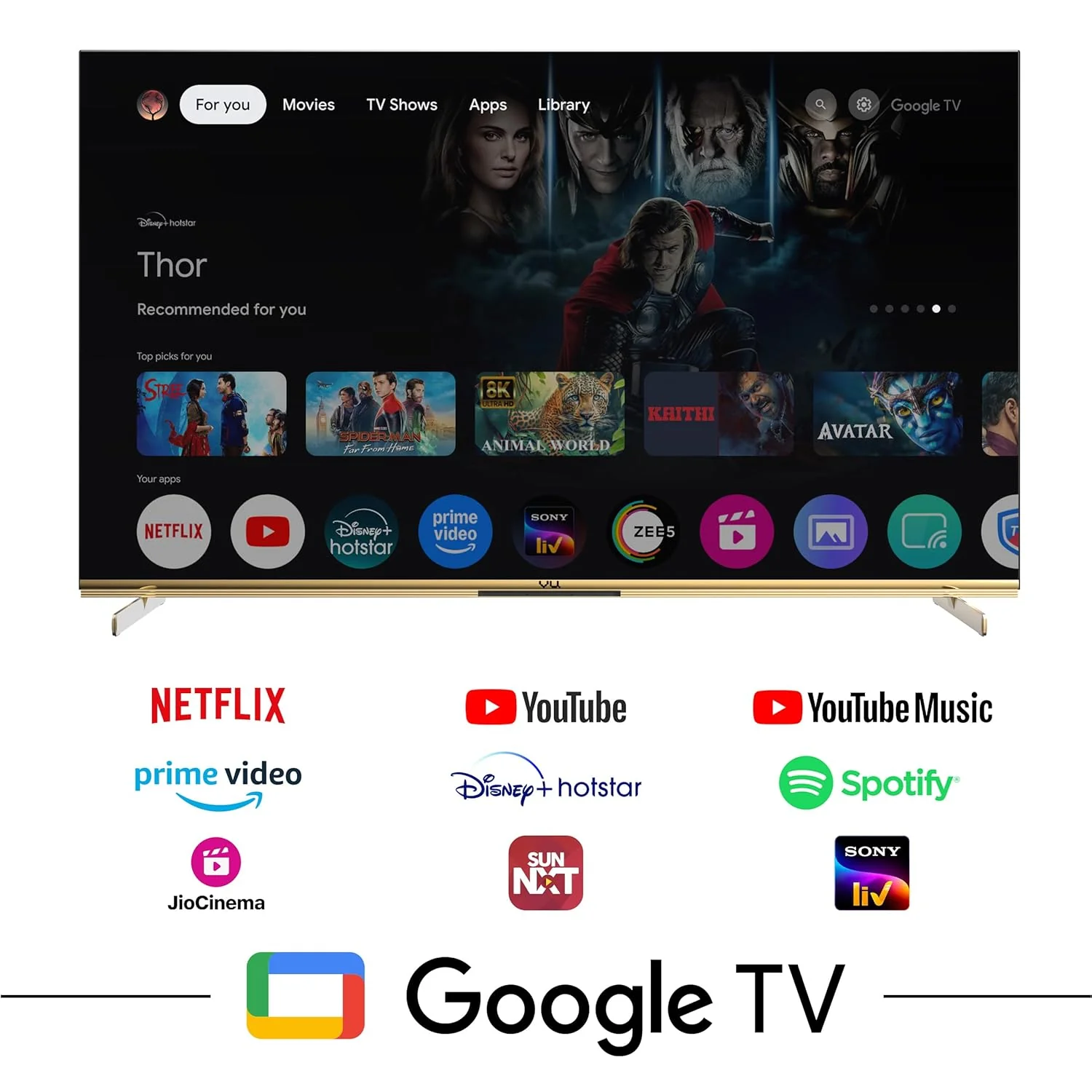Vu 139cm (55 inches) Masterpiece Frame Series 4K QLED TV 55MASTERPIECE (Armani Gold) - Image 3