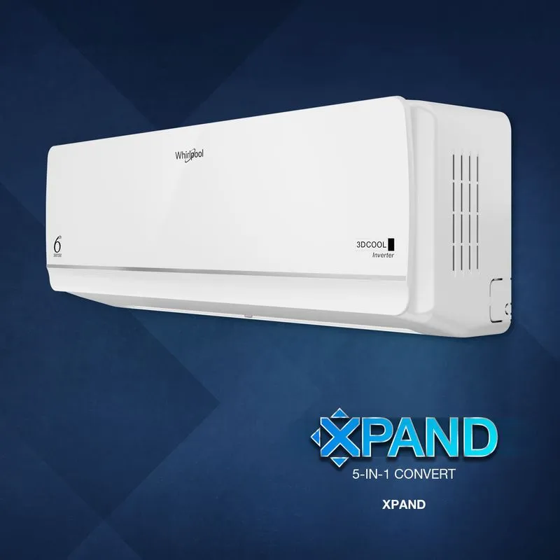 Whirlpool 1.5 Ton 3 Star, 3DCOOL Inverter Split AC (3DCOOL 10T 3S INV EXP S6M1PP0-2026 Model, Copper, Convertible 5-in-1 Ultra Chill, 6th Sense, 3D Technology, HD Filter White) - Image 6