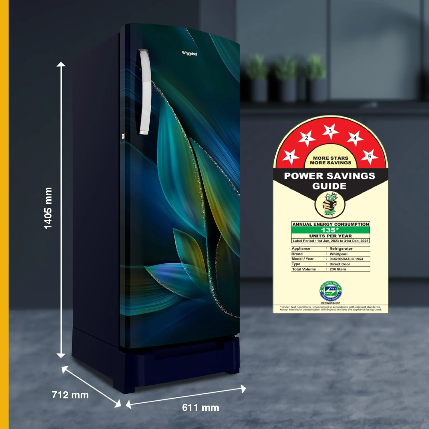 Whirlpool 236 L 5 Star Frost Free Inverter Direct-Cool Single Door Refrigerator (260 IMPRO PLUS ROY 5S INV BLUE BREEZE-Z) - Image 8