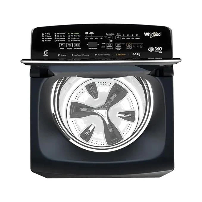 Whirlpool 360Â° Bloomwash Pro 8.5kg 5 Star Top Load Washing Machine with In-Built Heater(360 BW PRO H 8.5 MIDNIGHT GREY) - Image 6