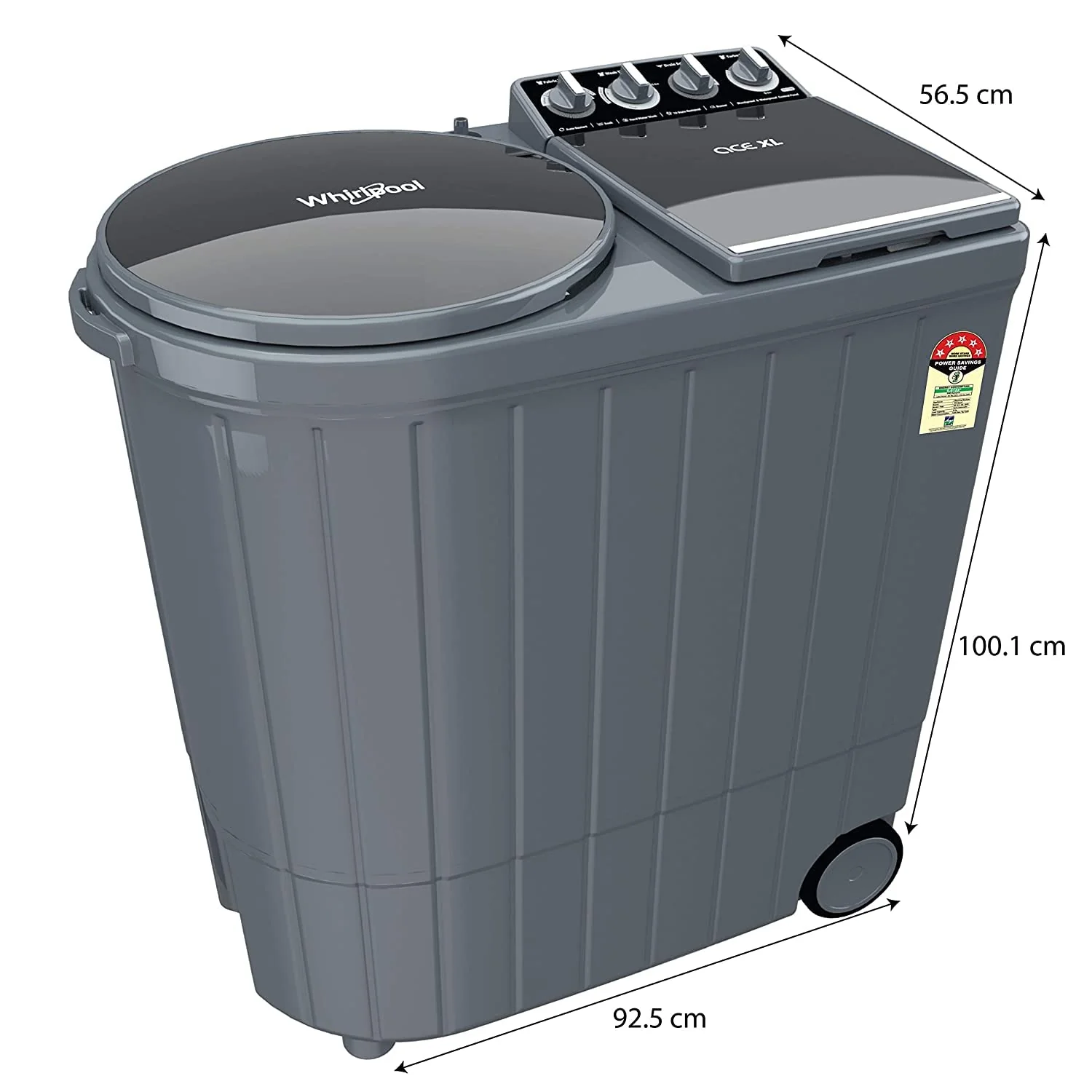 Whirlpool 9.5 kg Semi Automatic Top Loading Washing Machine (ACE XL 9.5) - Image 3