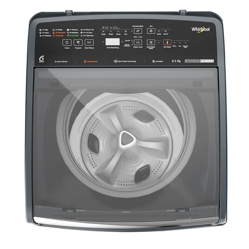 Whirlpool Stainwash Pro Plus 8.5kg 5 Star Top Load Washing Machine with In-built Heater) - Image 3